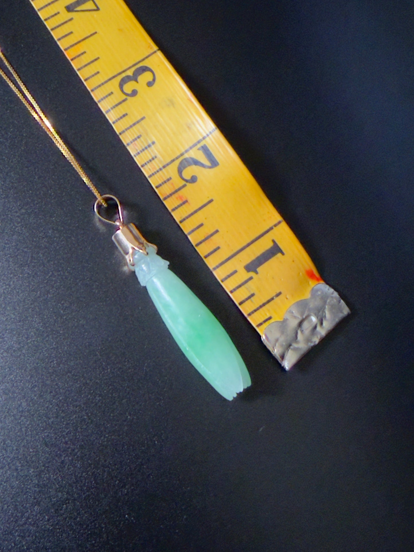 Jade Pka Champa Pendant 14k Gold #929