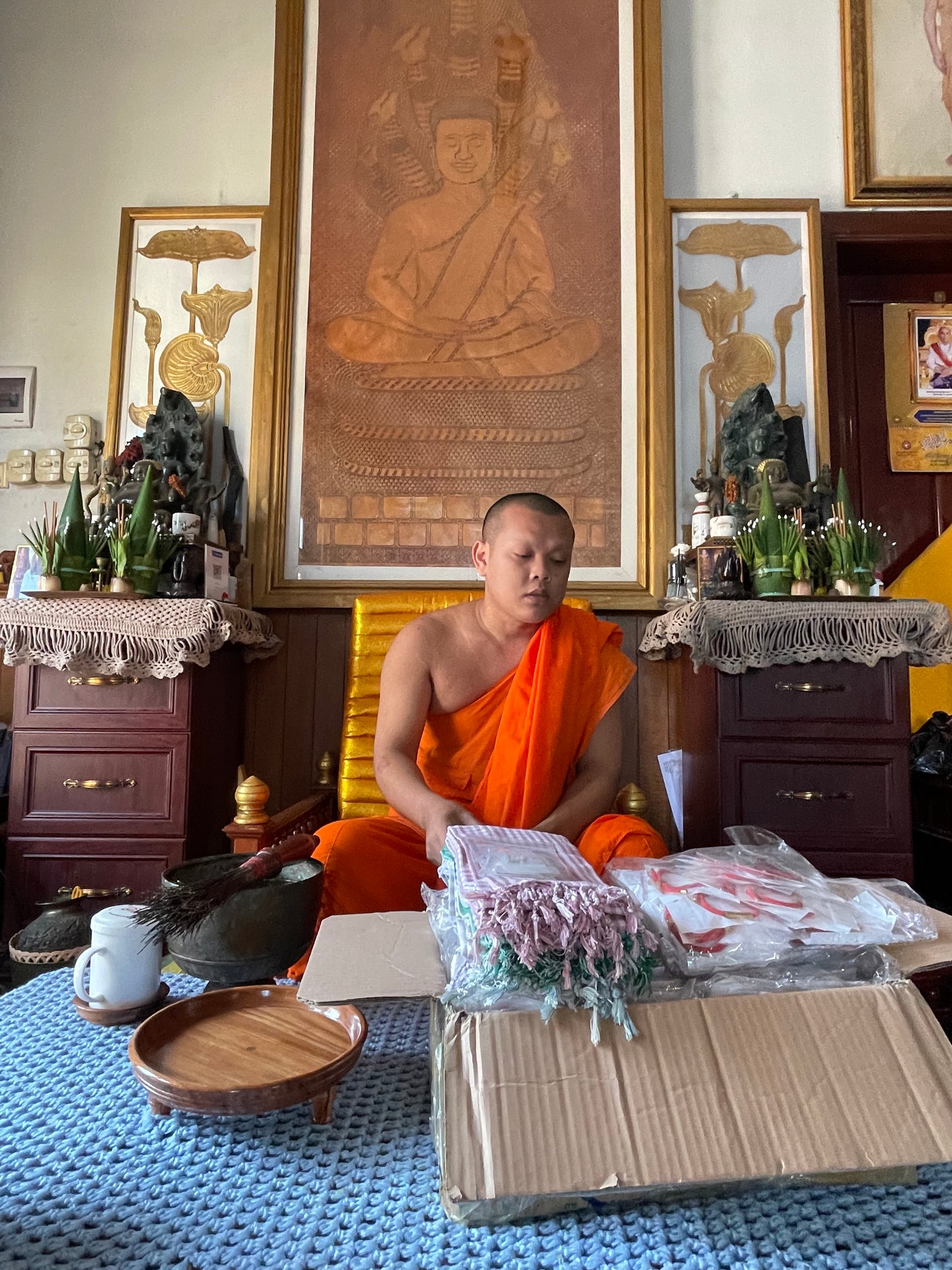 Luxe Sacred Yantra Bracelet - Monsoon Gray