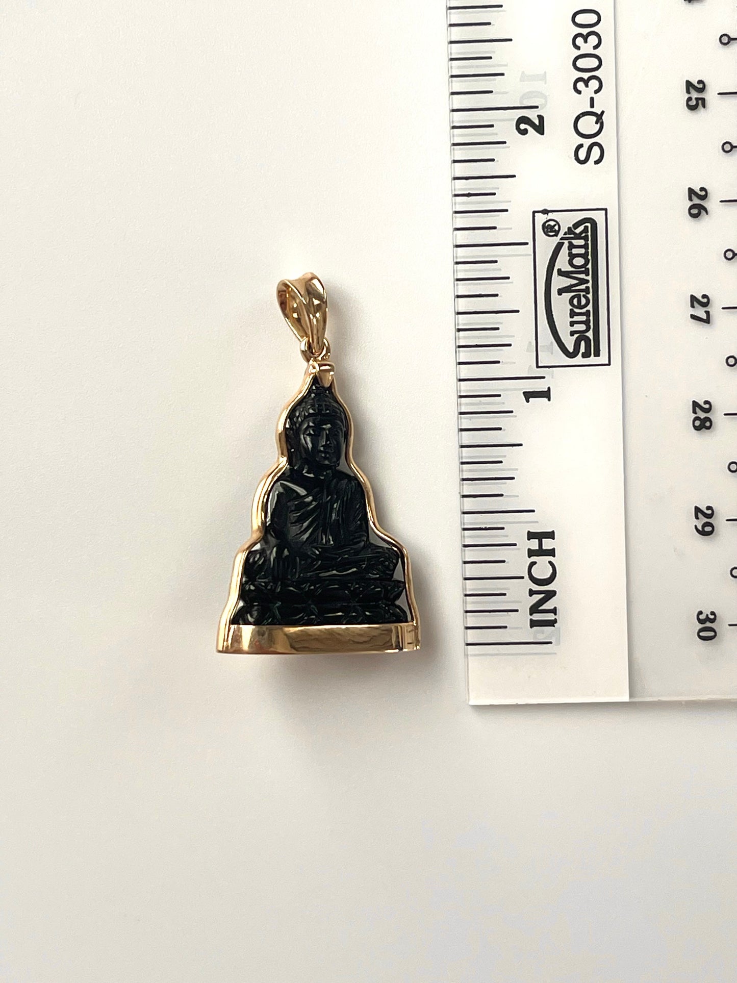 Black Onyx Buddha in 10K Gold