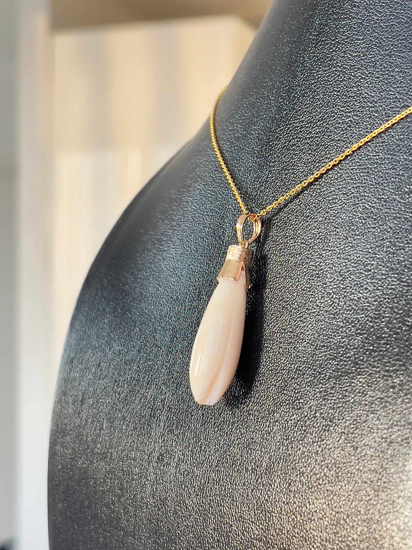 Pka Champa Cowbone Pendant in 18k Gold