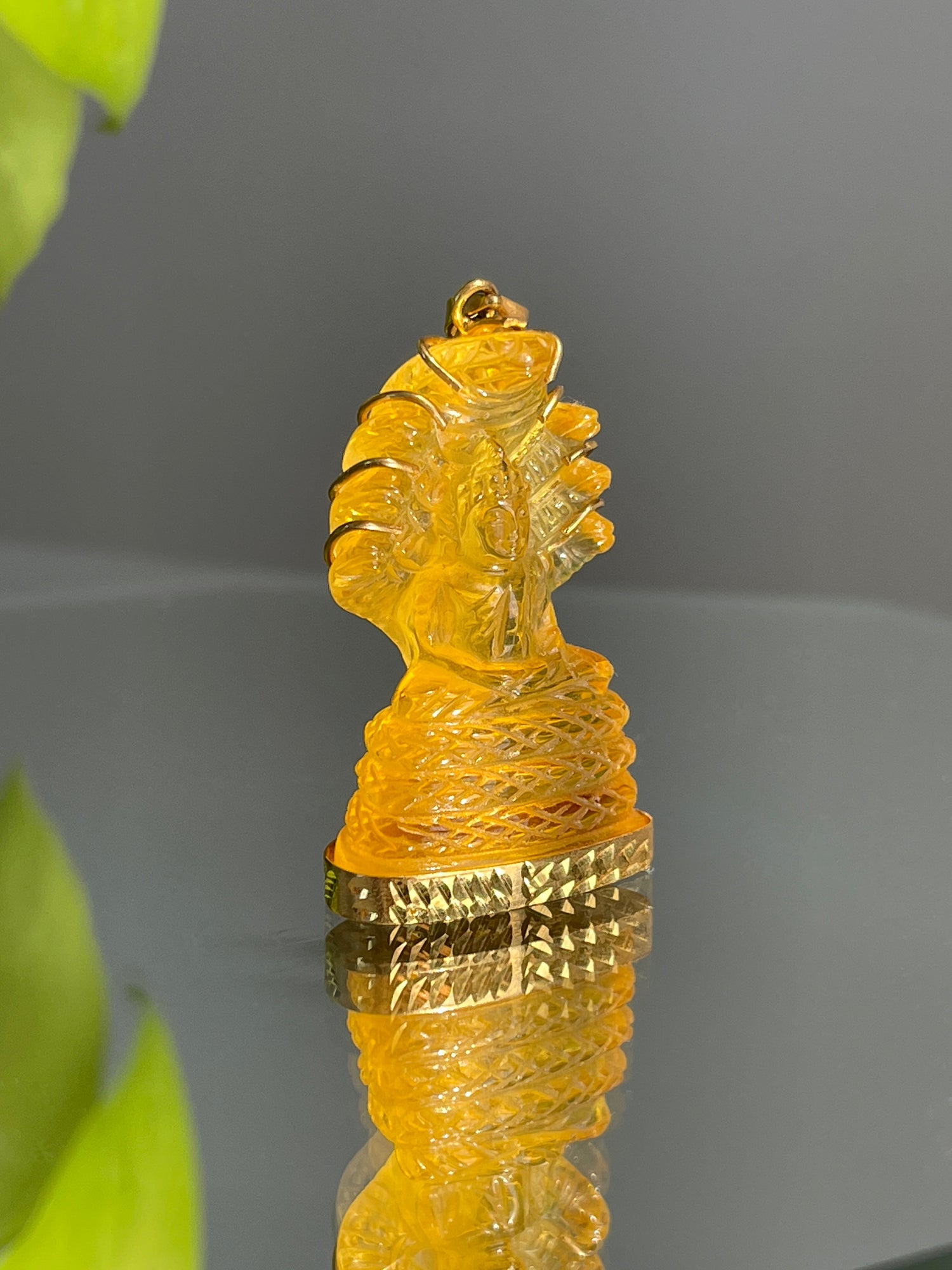 Shades of Yellow Khmer Buddha Pendants