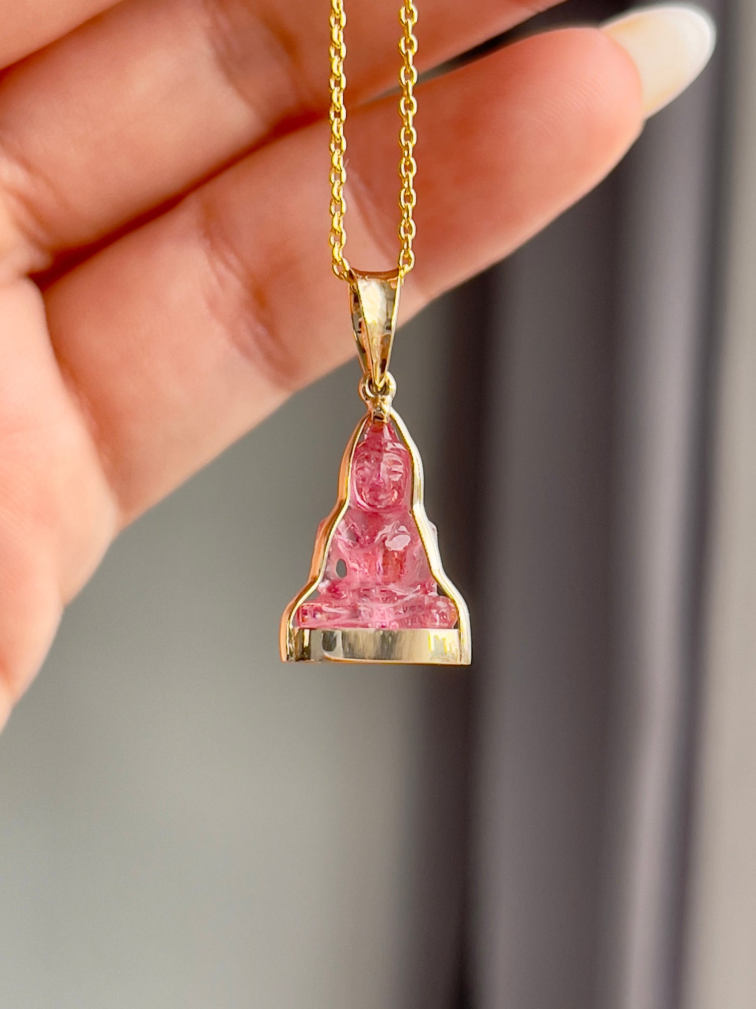 Gemstone Buddha Pendants