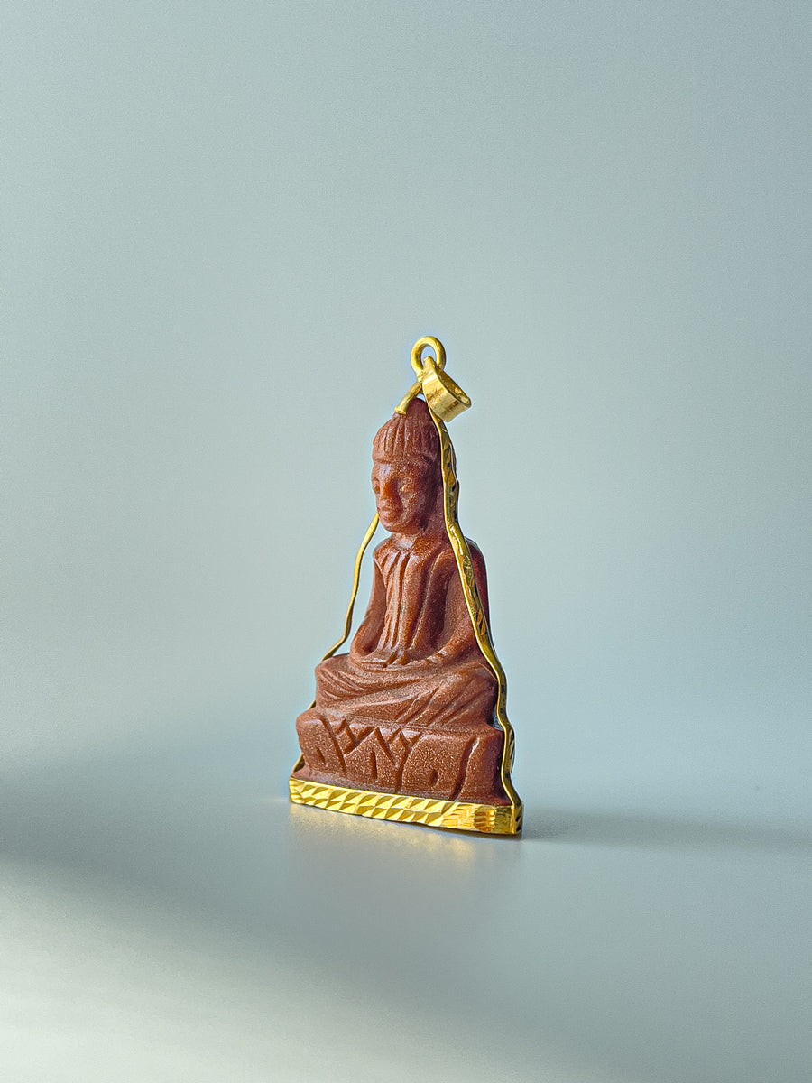 Goldstone  Khmer Buddha Pendants