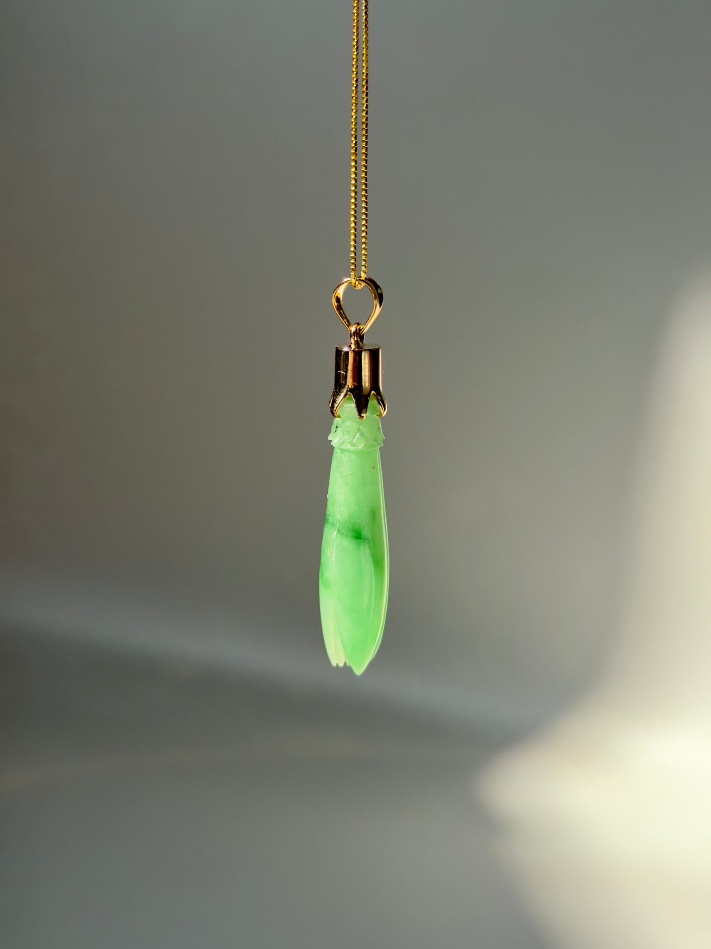 Jade Pka Champa Pendant 18k Gold #926