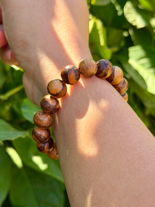 Cambodian Agarwood Bead Bracelet - 1 CM