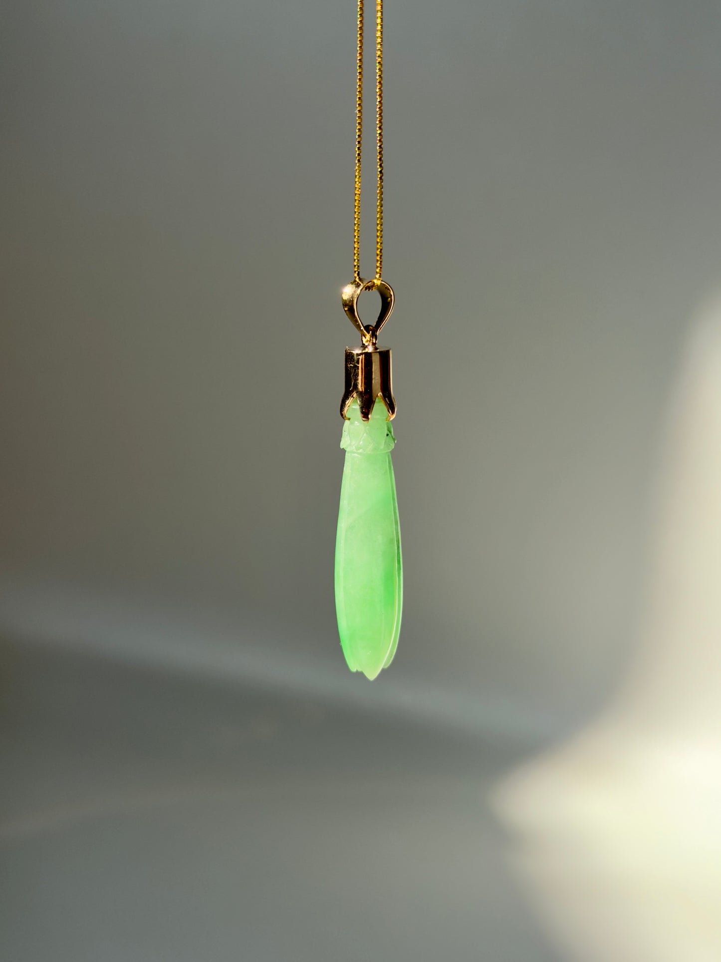 Jade Pka Champa Pendant 18k Gold #926