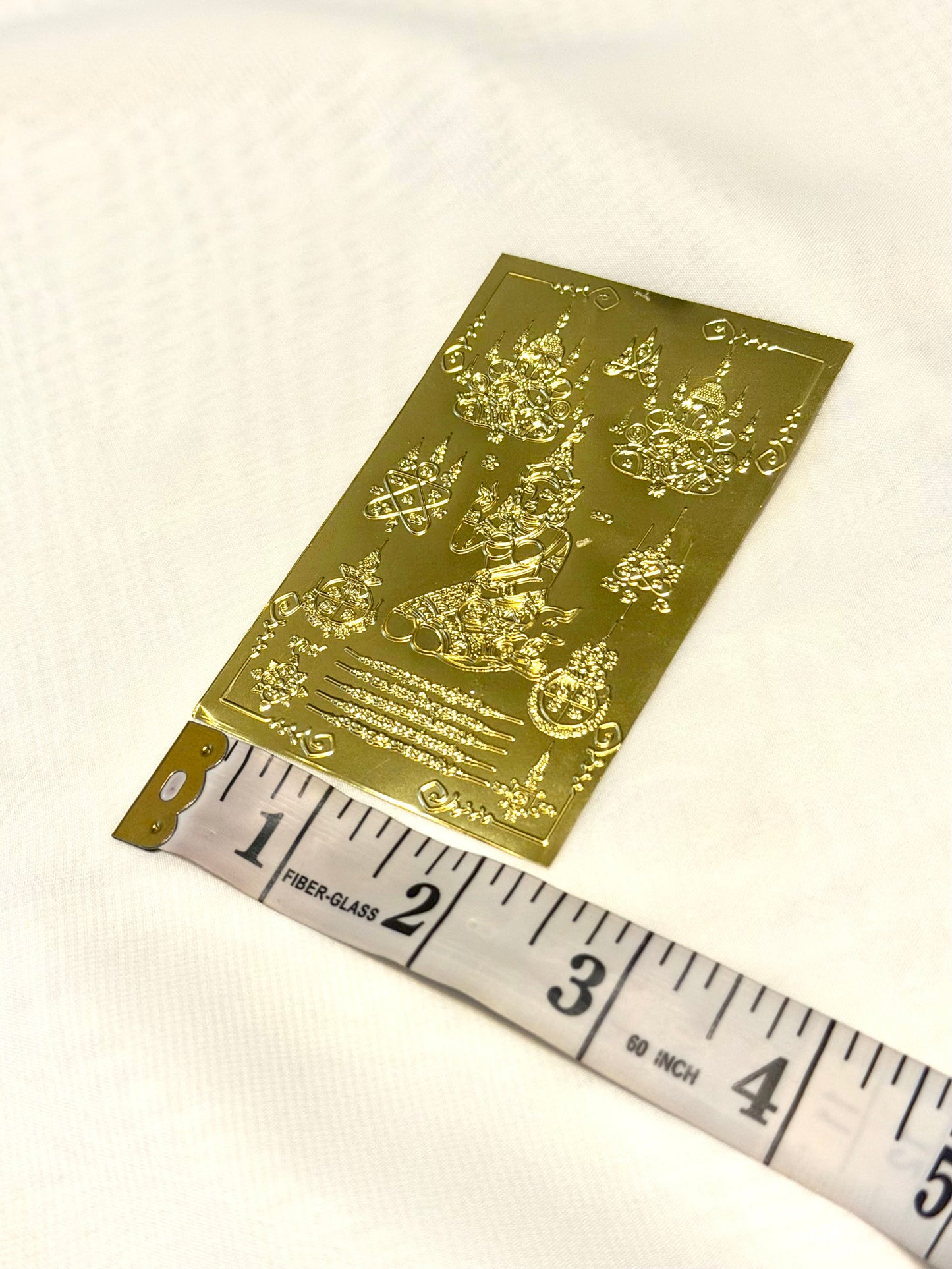 Sak Yant Gold Aluminum Sheet