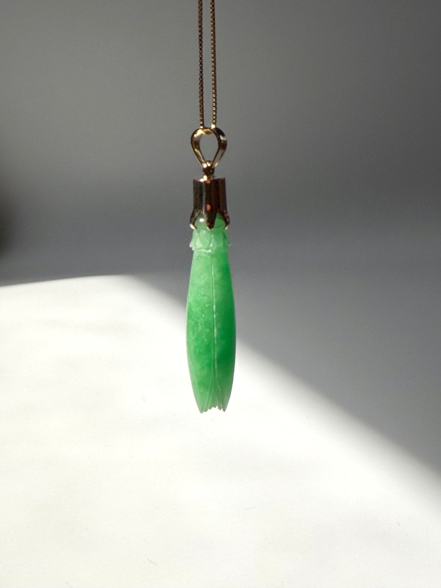 Jade Pka Champa Pendant 18k Gold #927