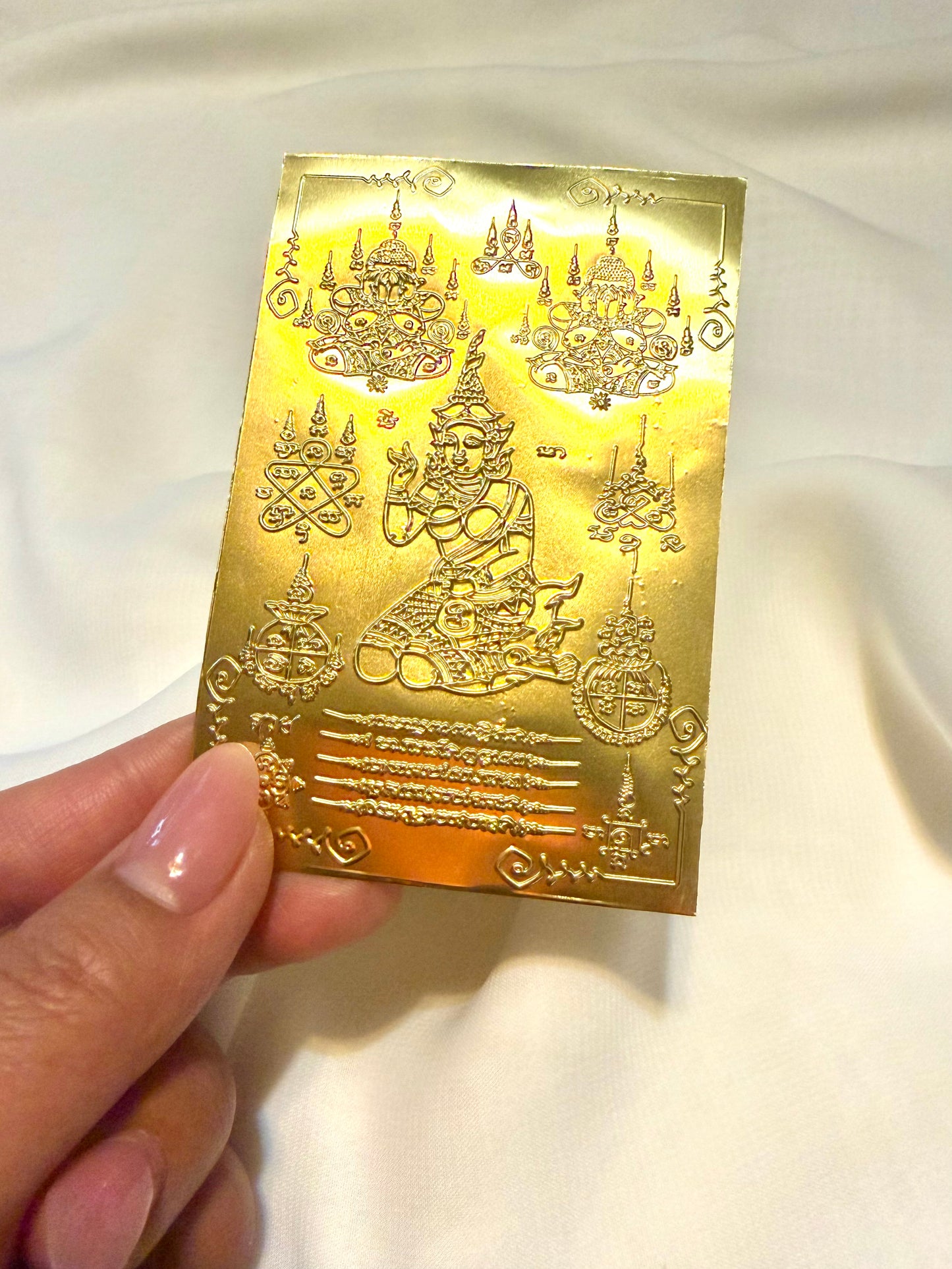 Sak Yant Gold Aluminum Sheet