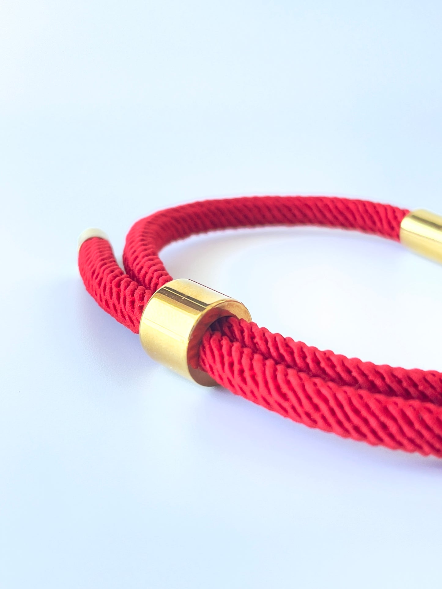 Luxe Sacred Yantra Bracelet - Phnom Penh Red & Gold