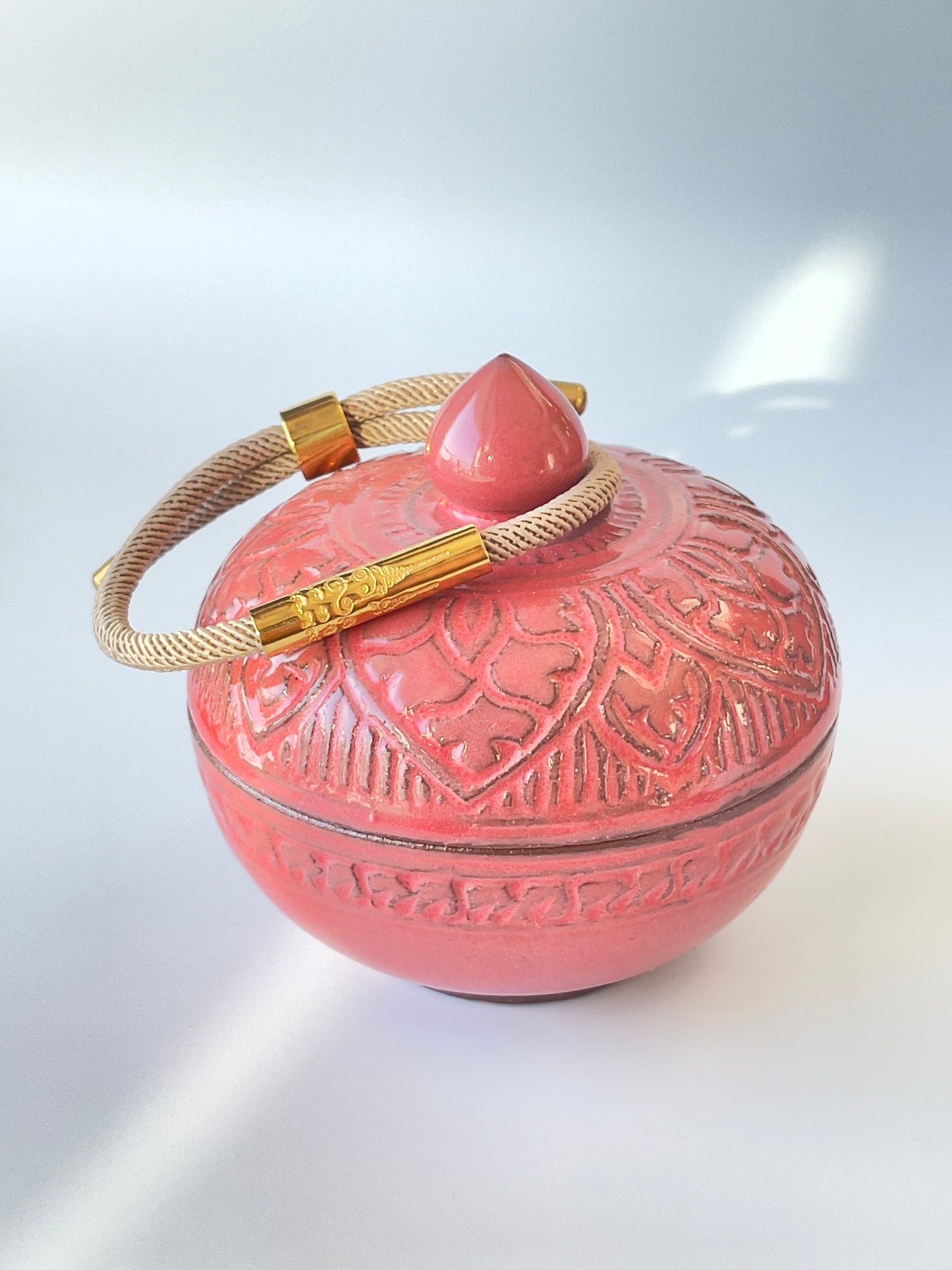 Luxe Sacred Yantra Bracelet - Angkor Sandstone Beige & Gold