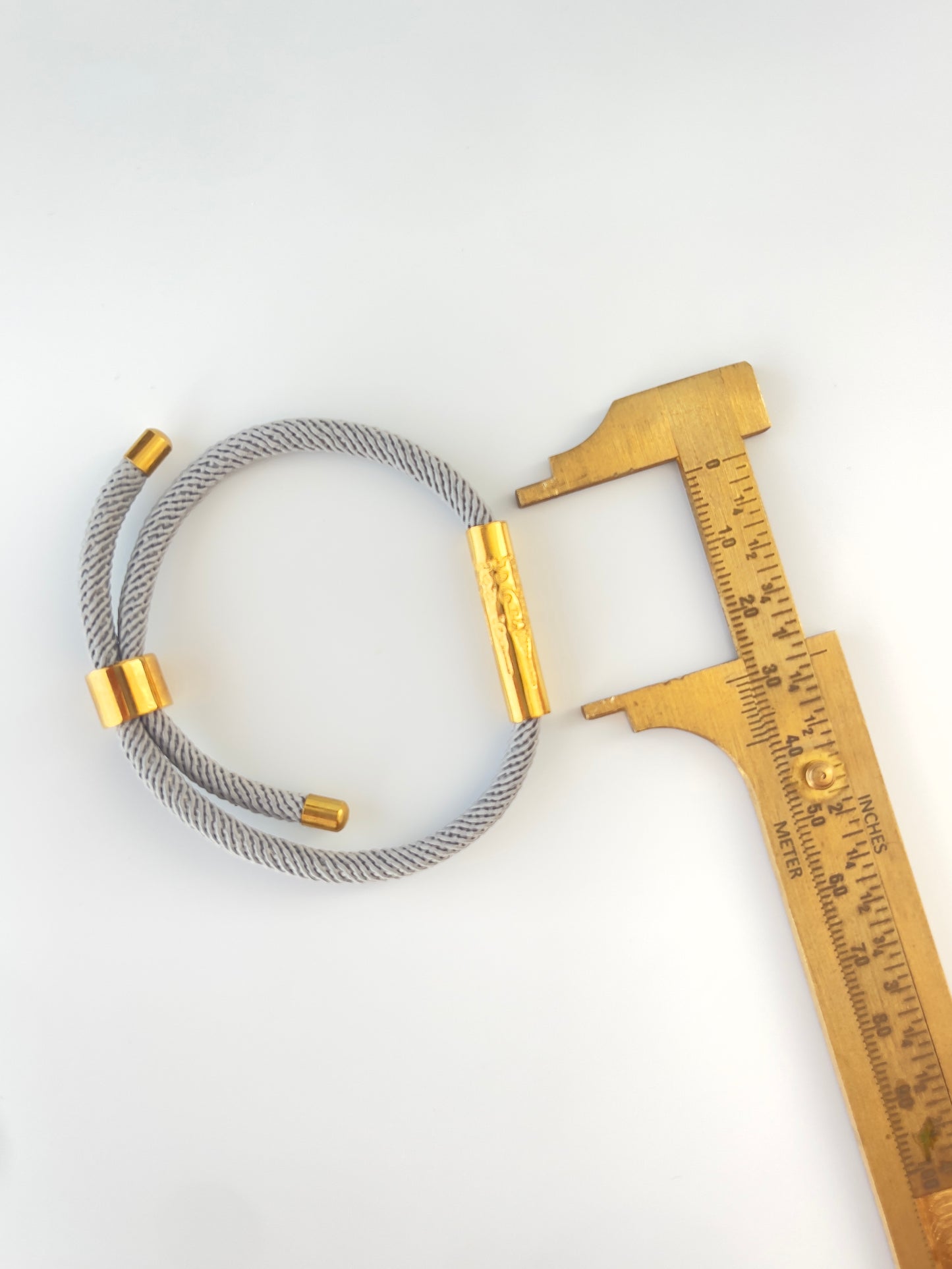 Luxe Sacred Yantra Bracelet - Monsoon Gray