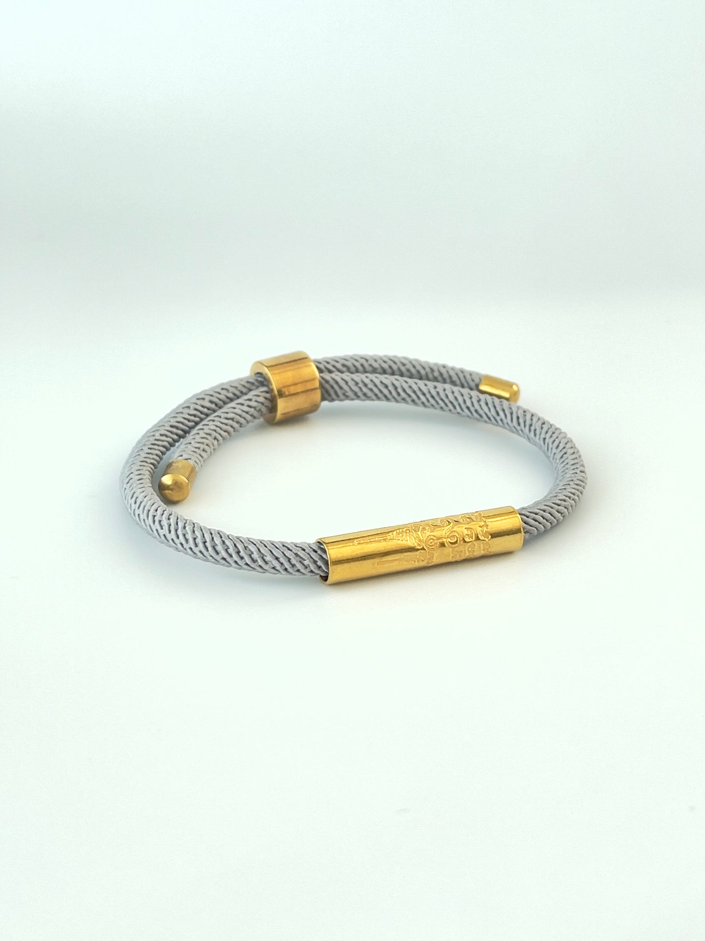 Luxe Sacred Yantra Bracelet - Monsoon Gray