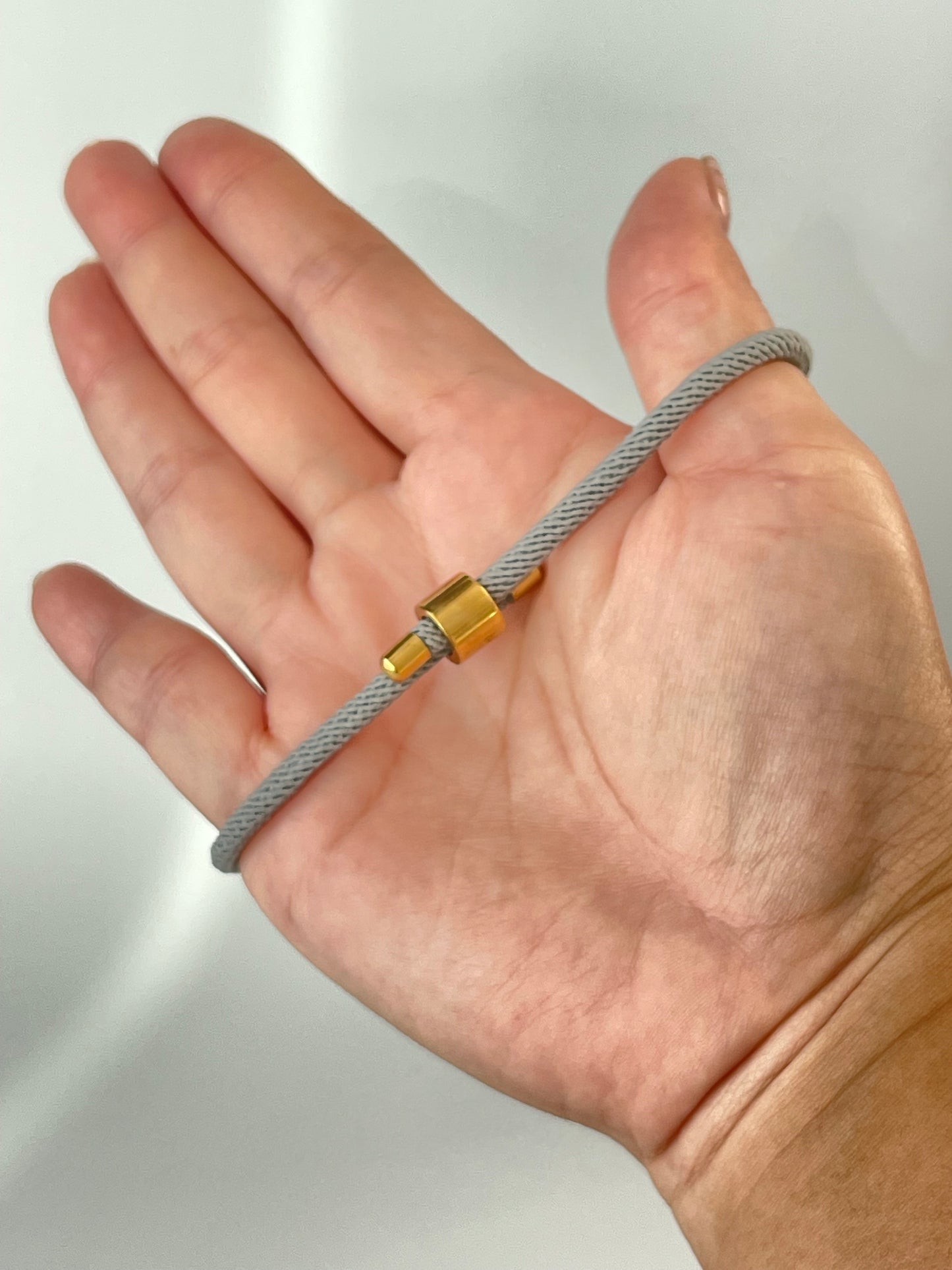 Luxe Sacred Yantra Bracelet - Monsoon Gray