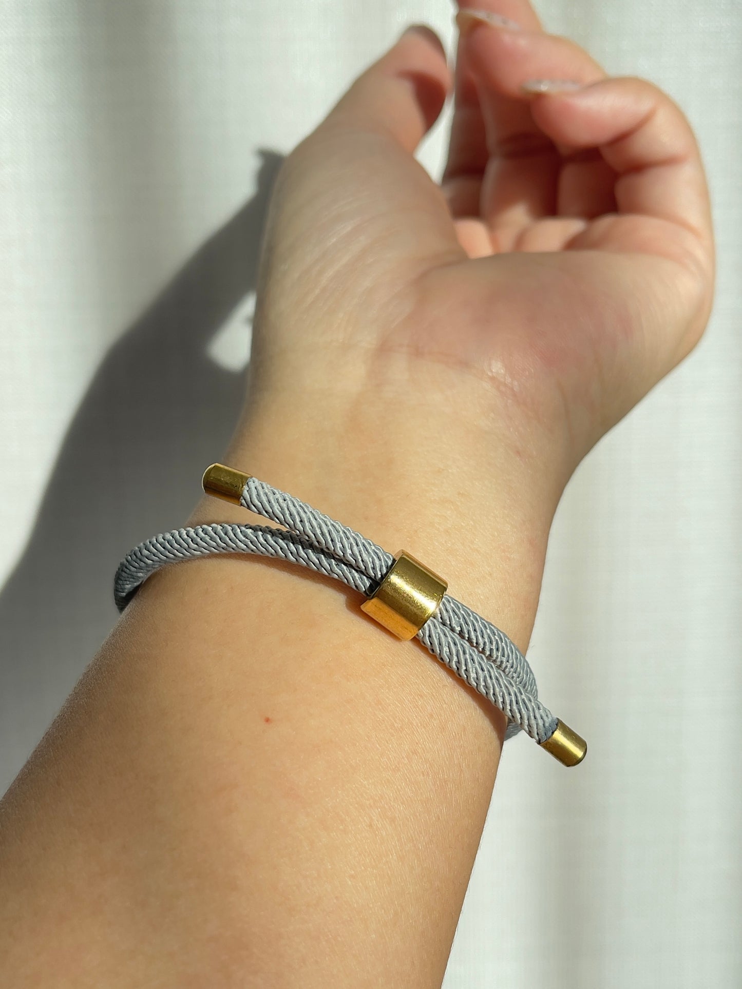 Luxe Sacred Yantra Bracelet - Monsoon Gray