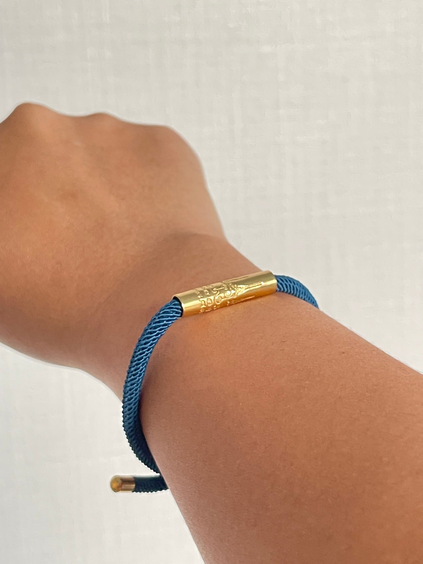 Luxe Sacred Yantra Bracelet - Indigo Blue