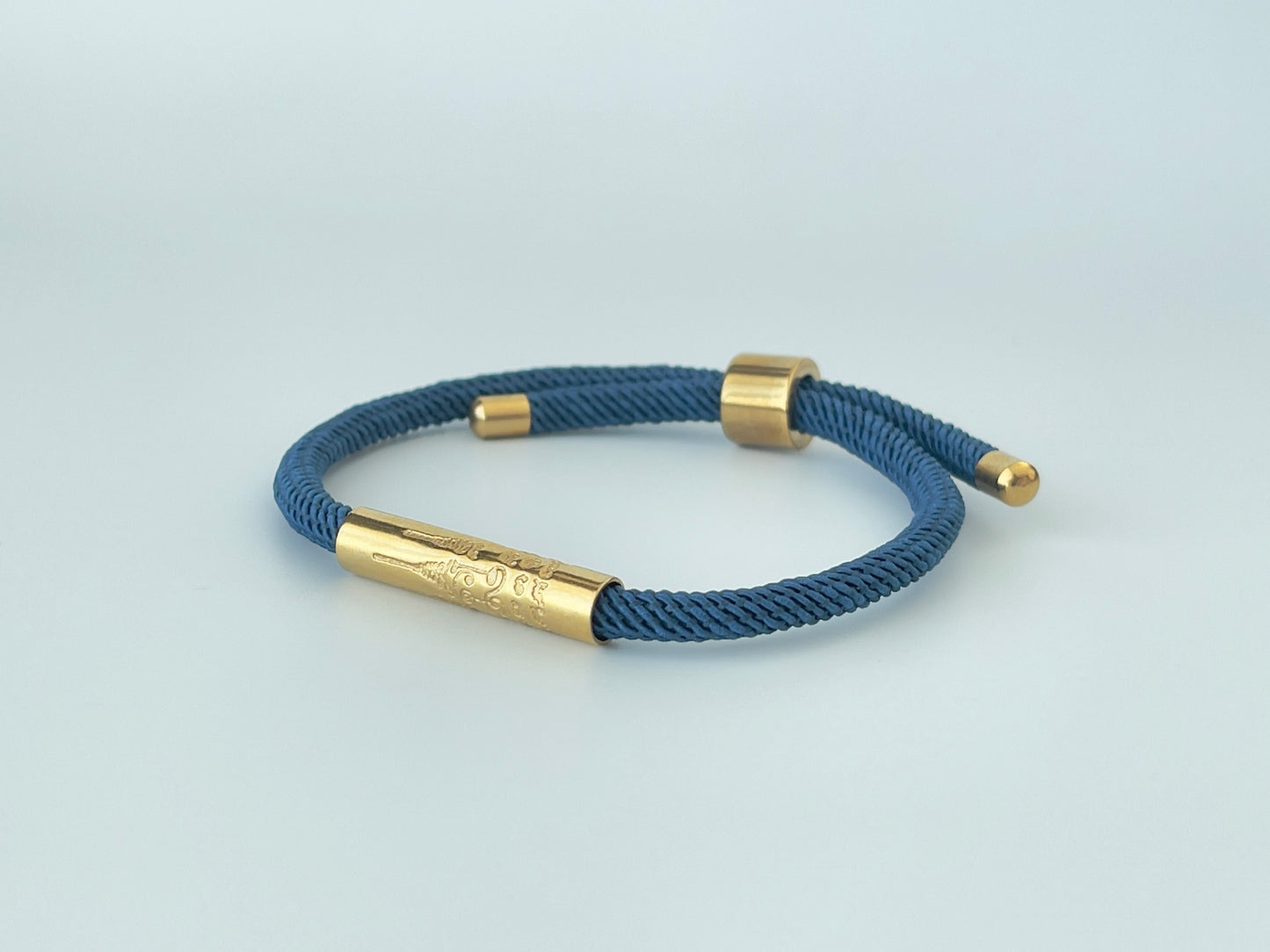 Luxe Sacred Yantra Bracelet - Indigo Blue