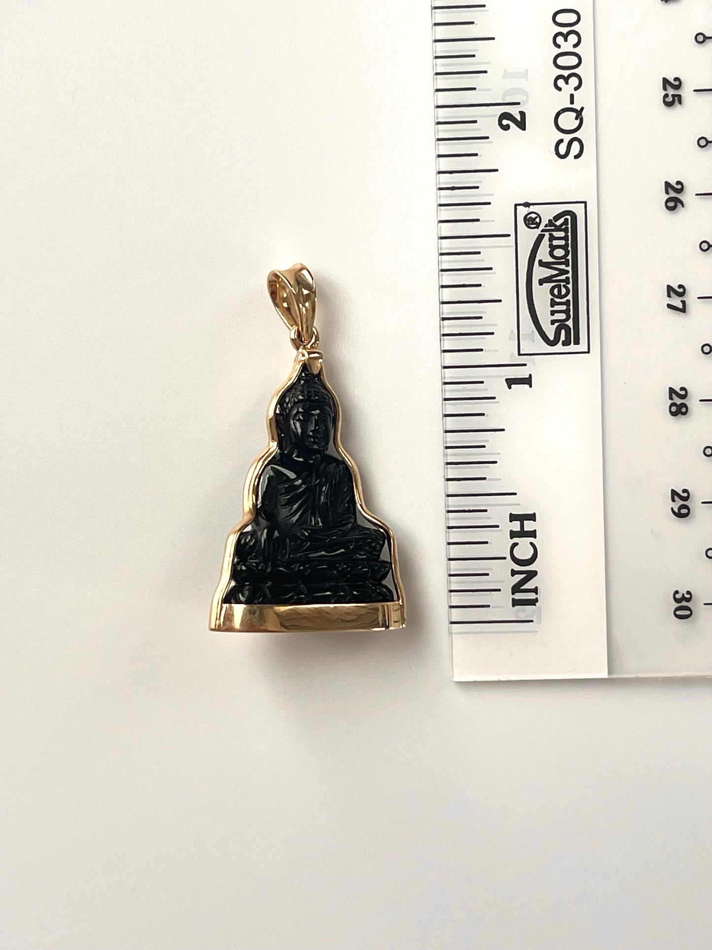 Black Onyx Buddha in 10K Gold