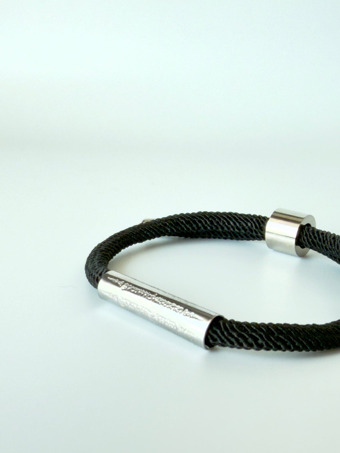 Luxe Sacred Yantra Bracelet - Battambang Black & Silver
