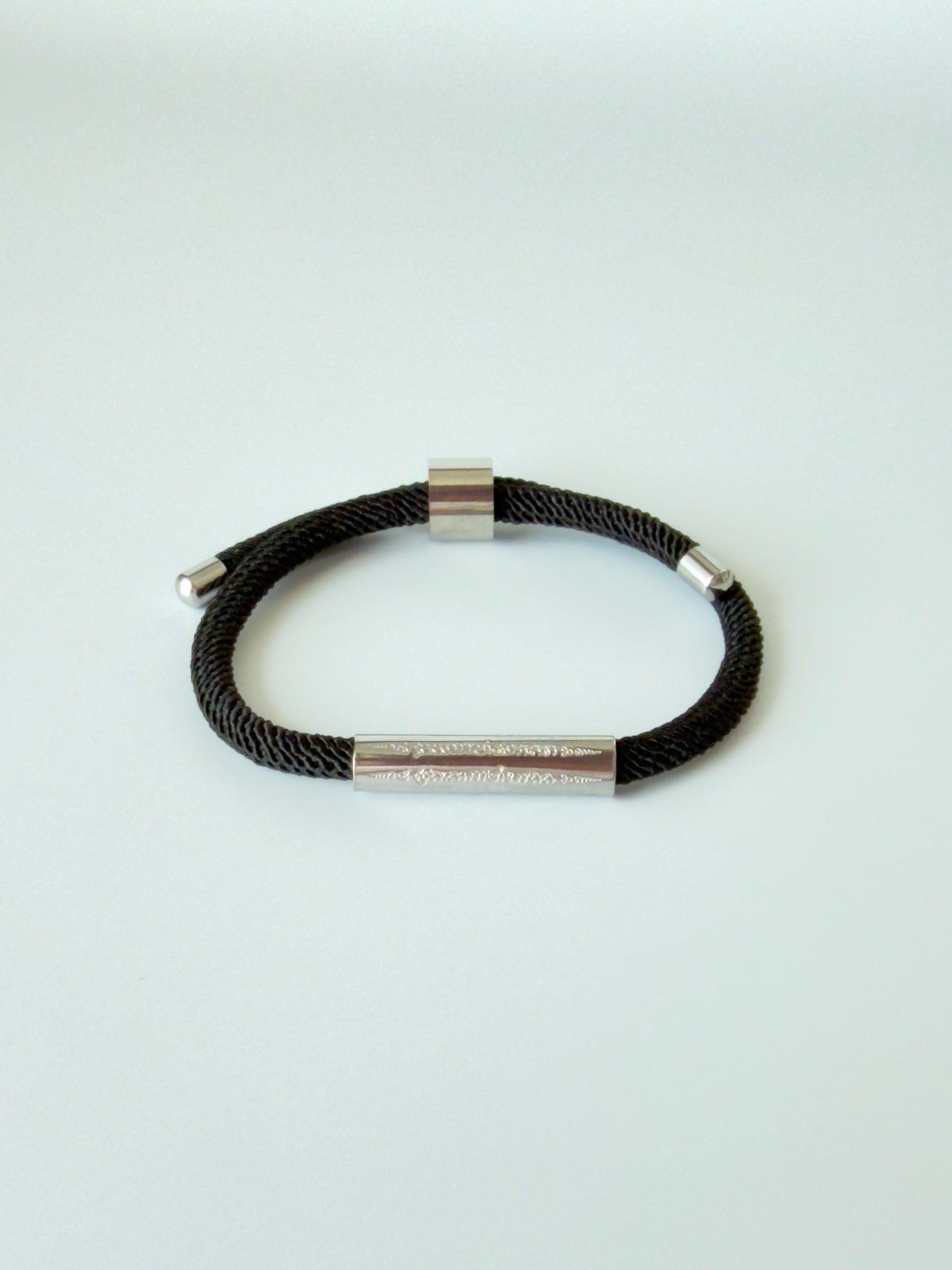 Luxe Sacred Yantra Bracelet - Battambang Black & Silver