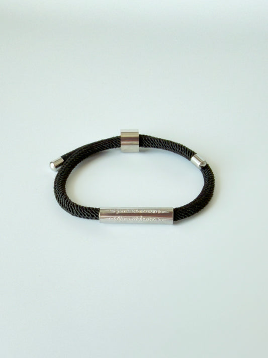 Luxe Sacred Yantra Bracelet - Battambang Black & Silver