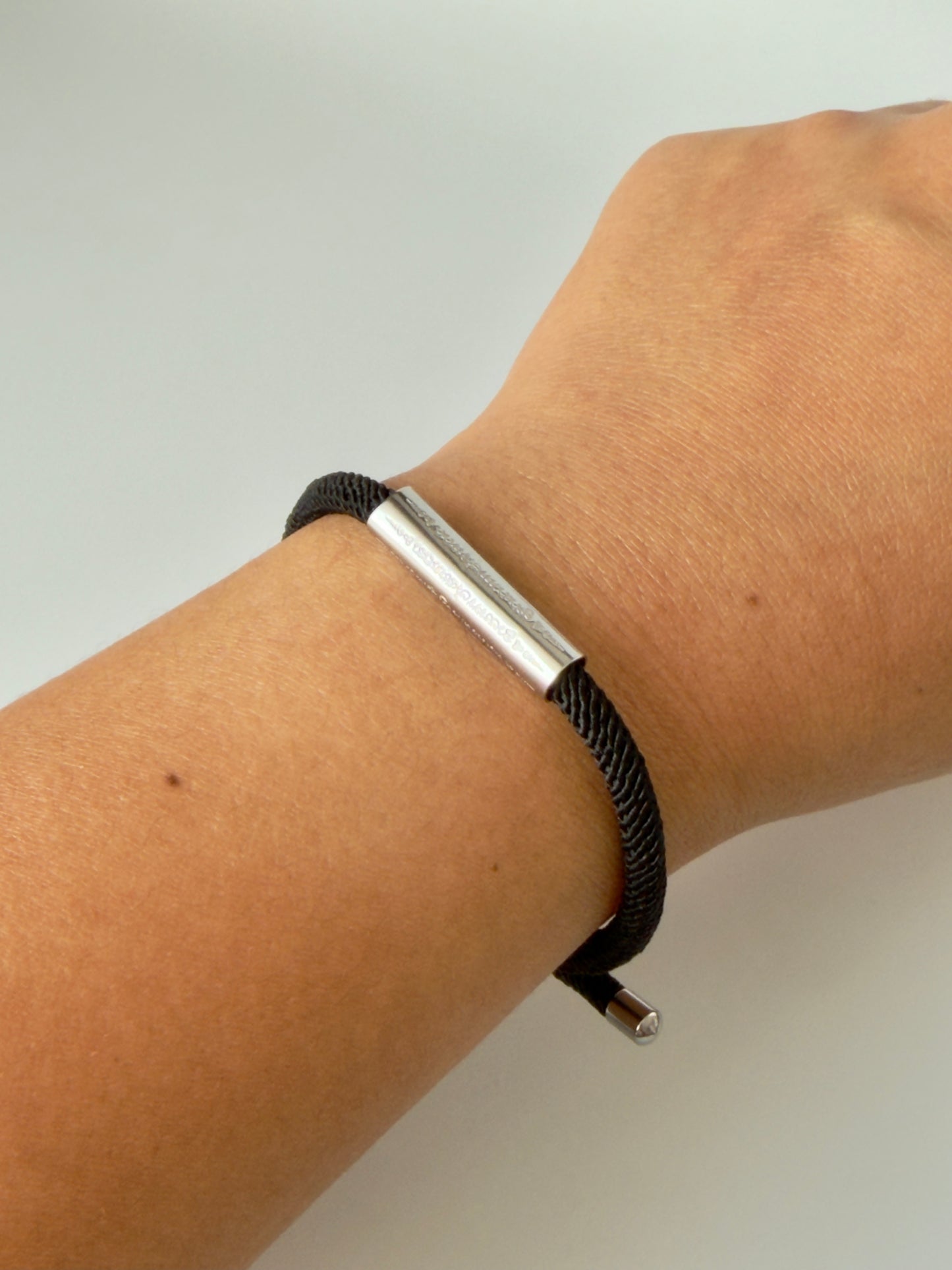 Luxe Sacred Yantra Bracelet - Battambang Black & Silver