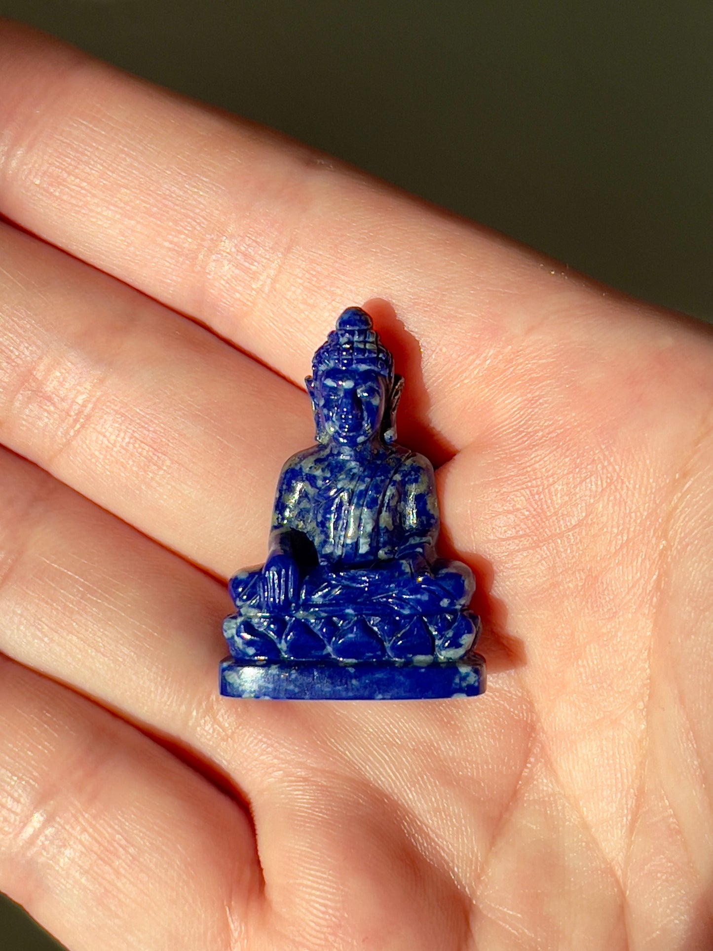 Blue Lapis Lazuli Buddha Unmounted