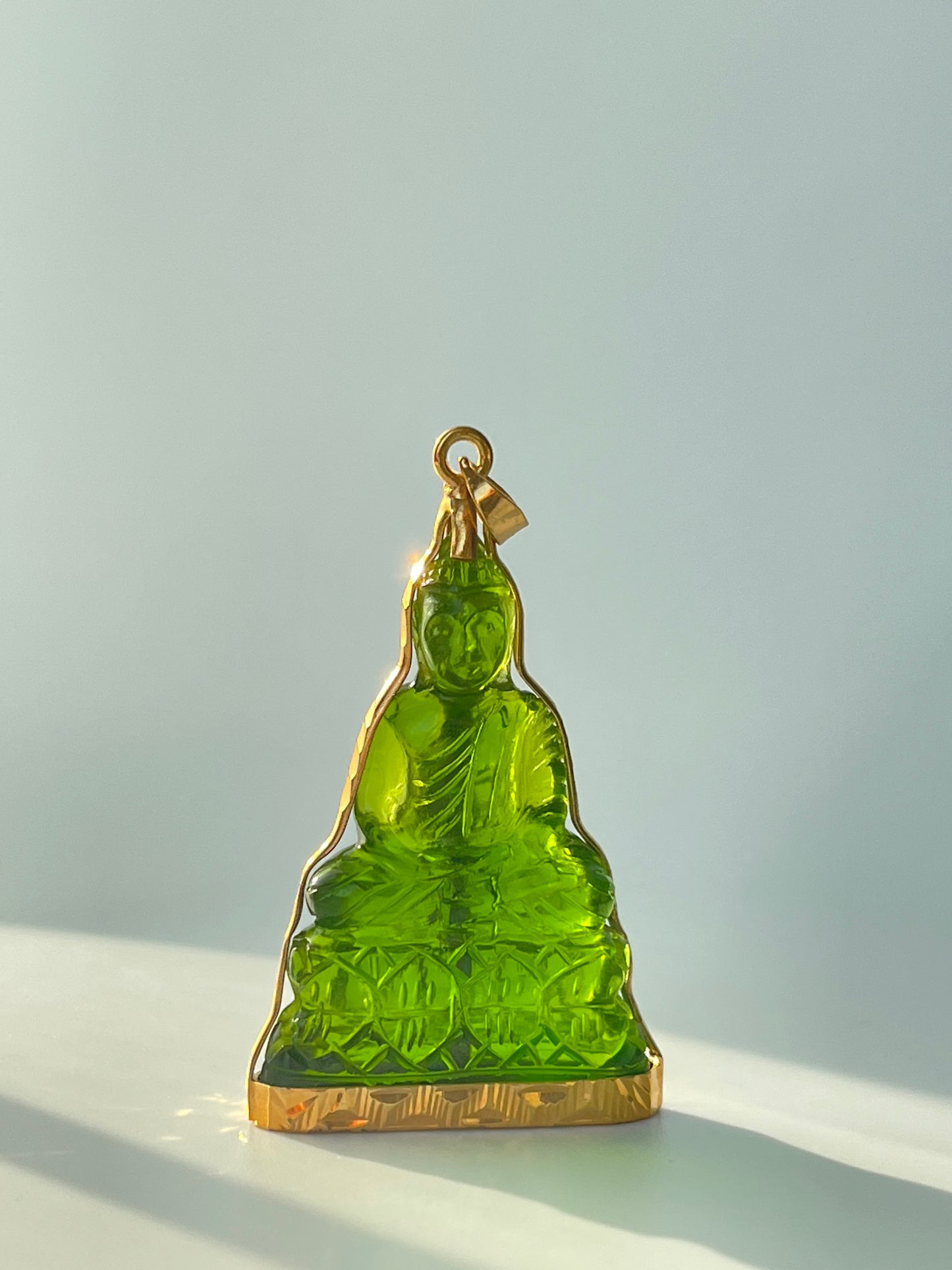 10K Gold Khmer Style Buddha Pendant #342