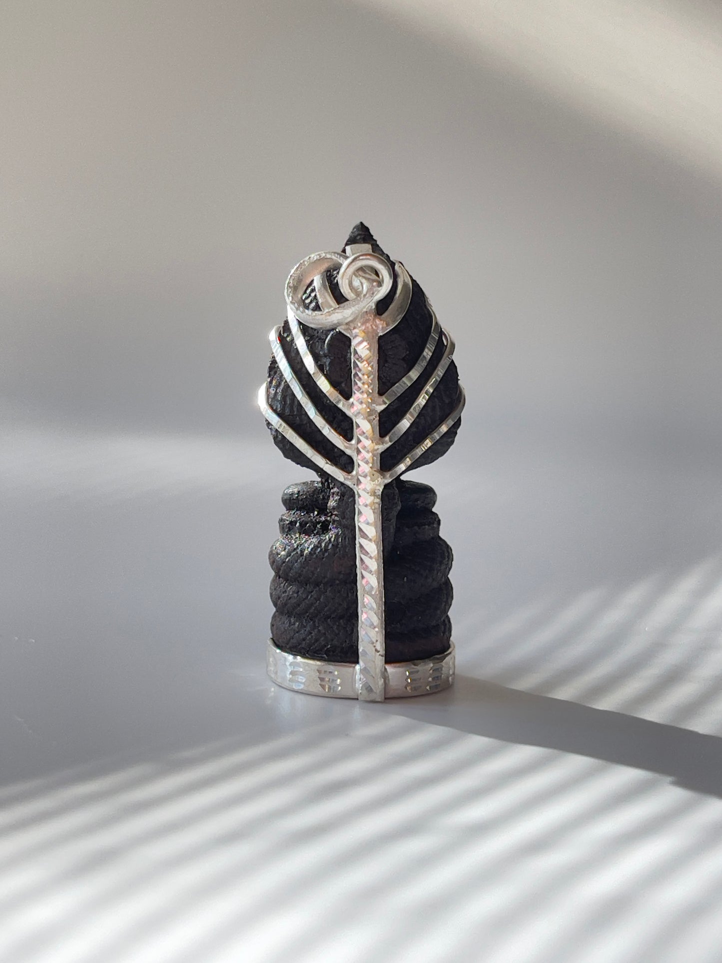 Blackwood Naga Buddha Pendant in Silver #177