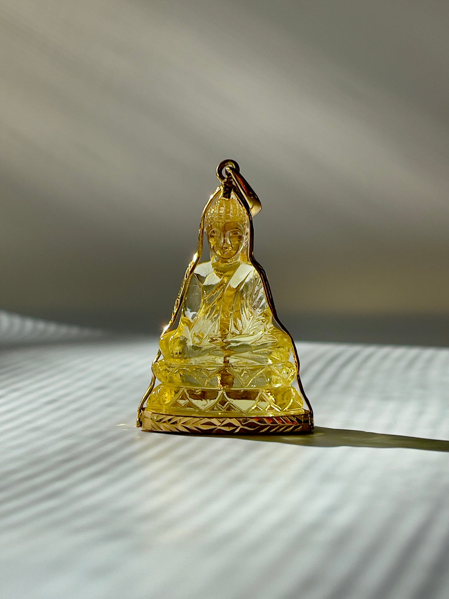 Gold Plated Yellow Buddha #256