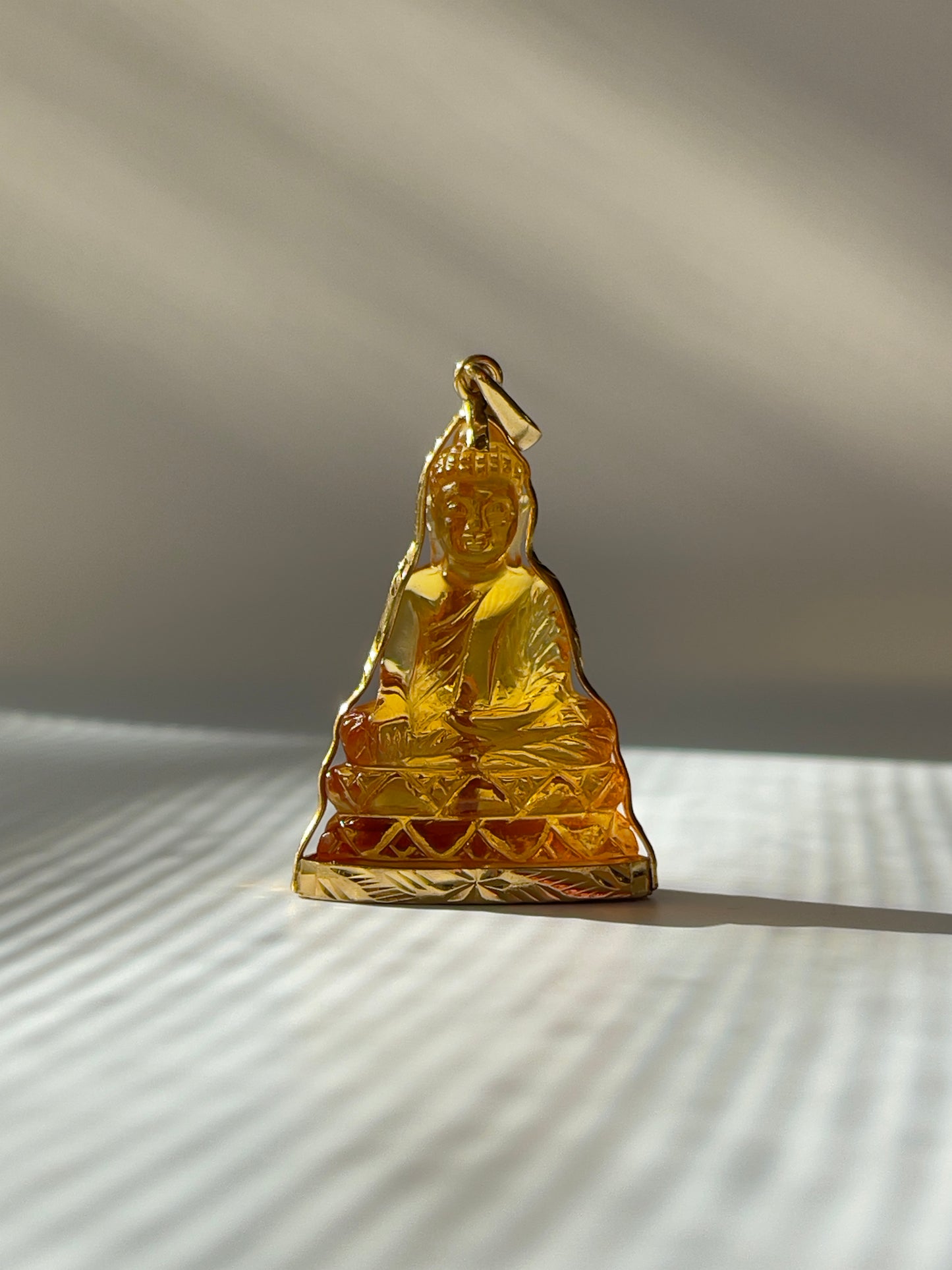 Gold Plated Yellow Buddha #258