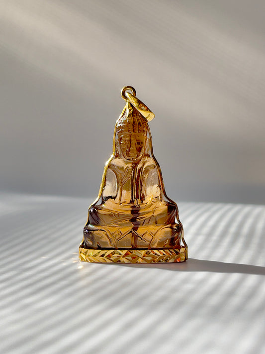 Gold Plated Tea Colored Buddha #260