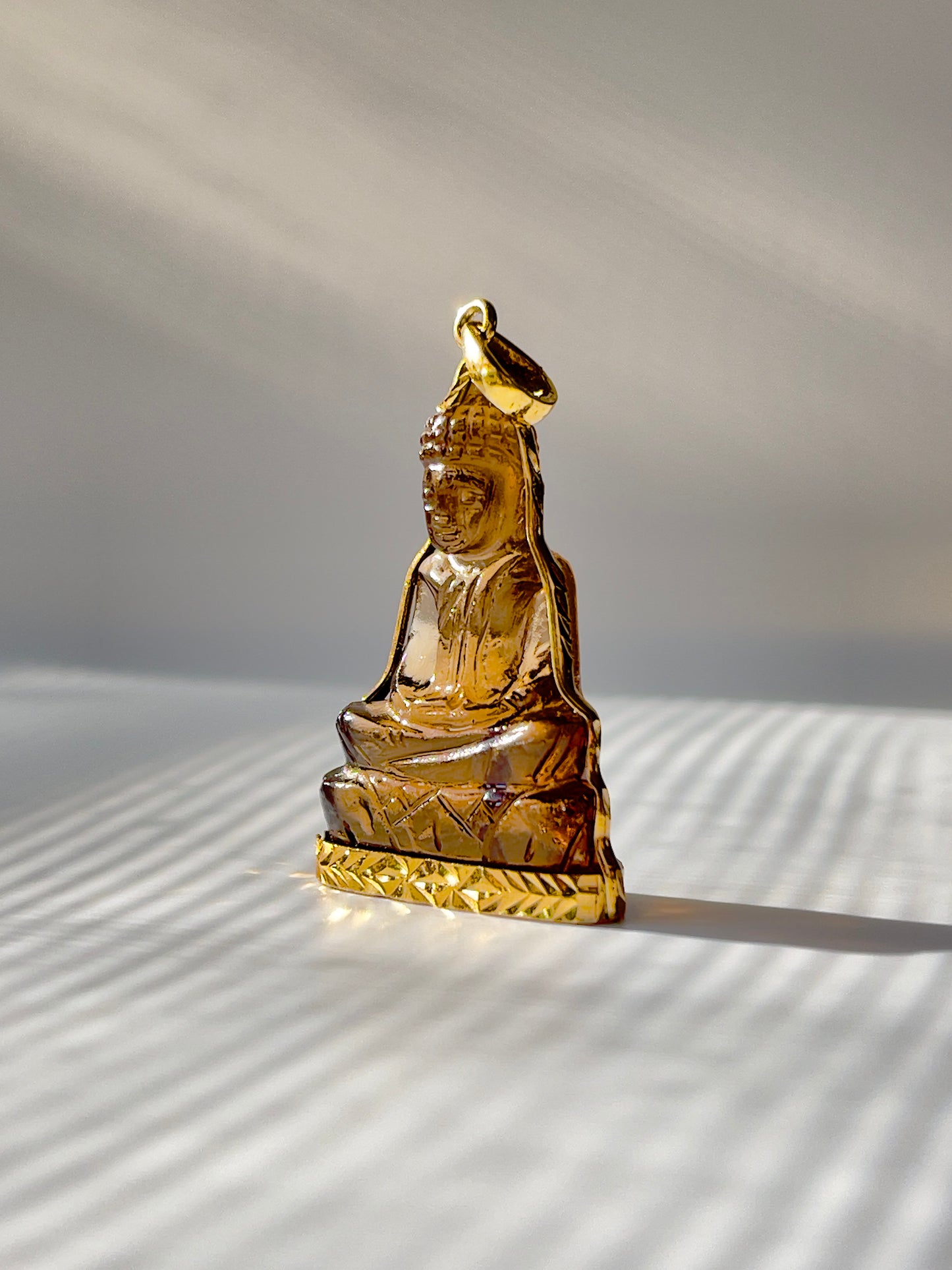 Gold Plated Tea Colored Buddha #260