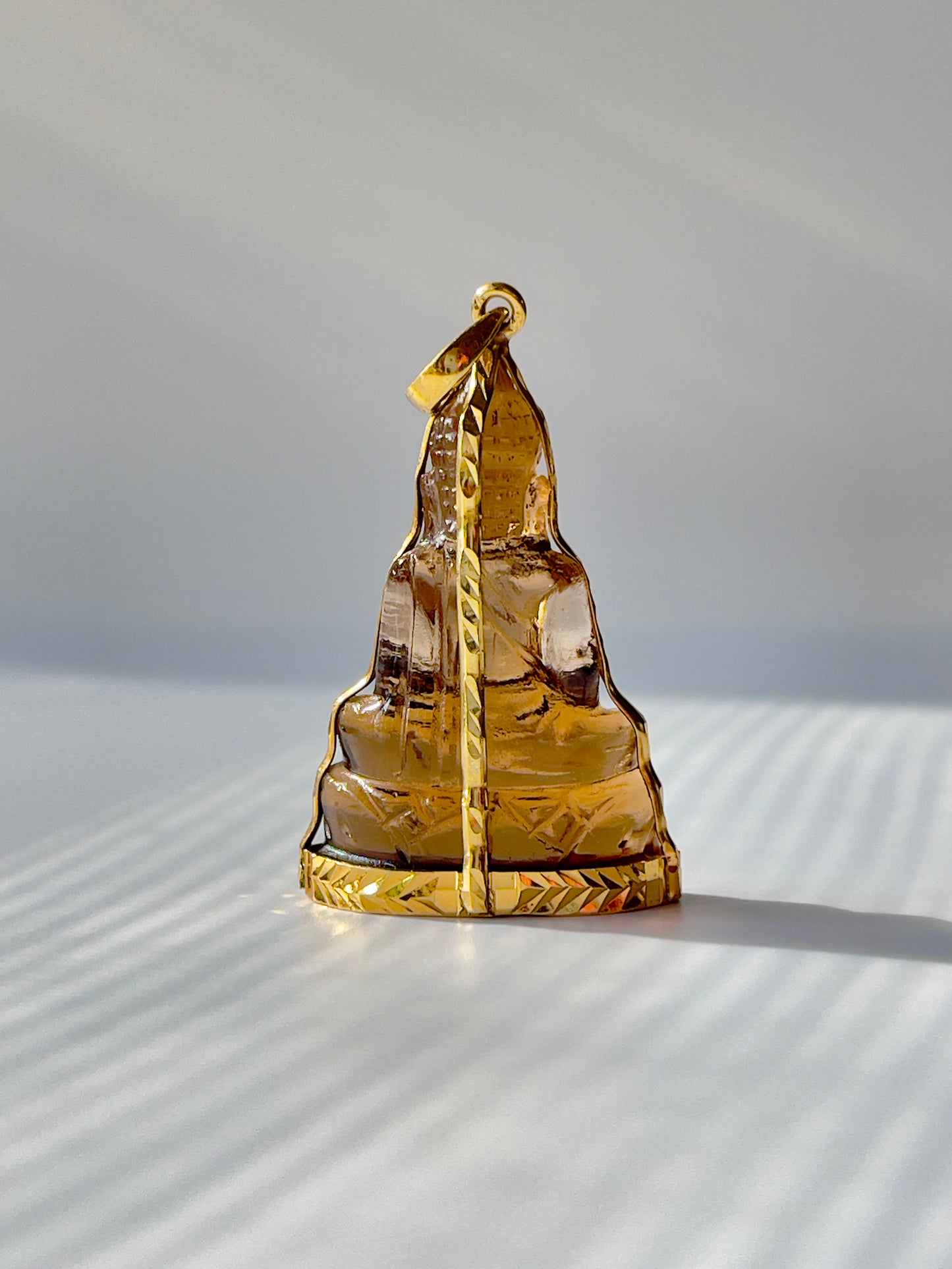 Gold Plated Tea Colored Buddha #260