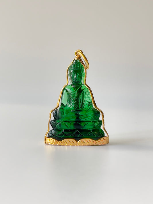 Gold Plated Green Buddha #271