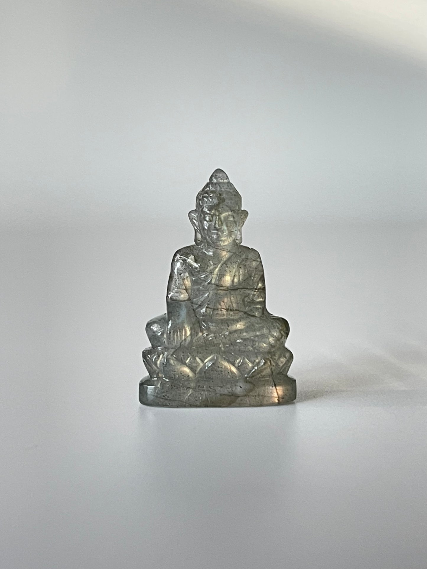 Mini Khmer Style Labradorite Buddha