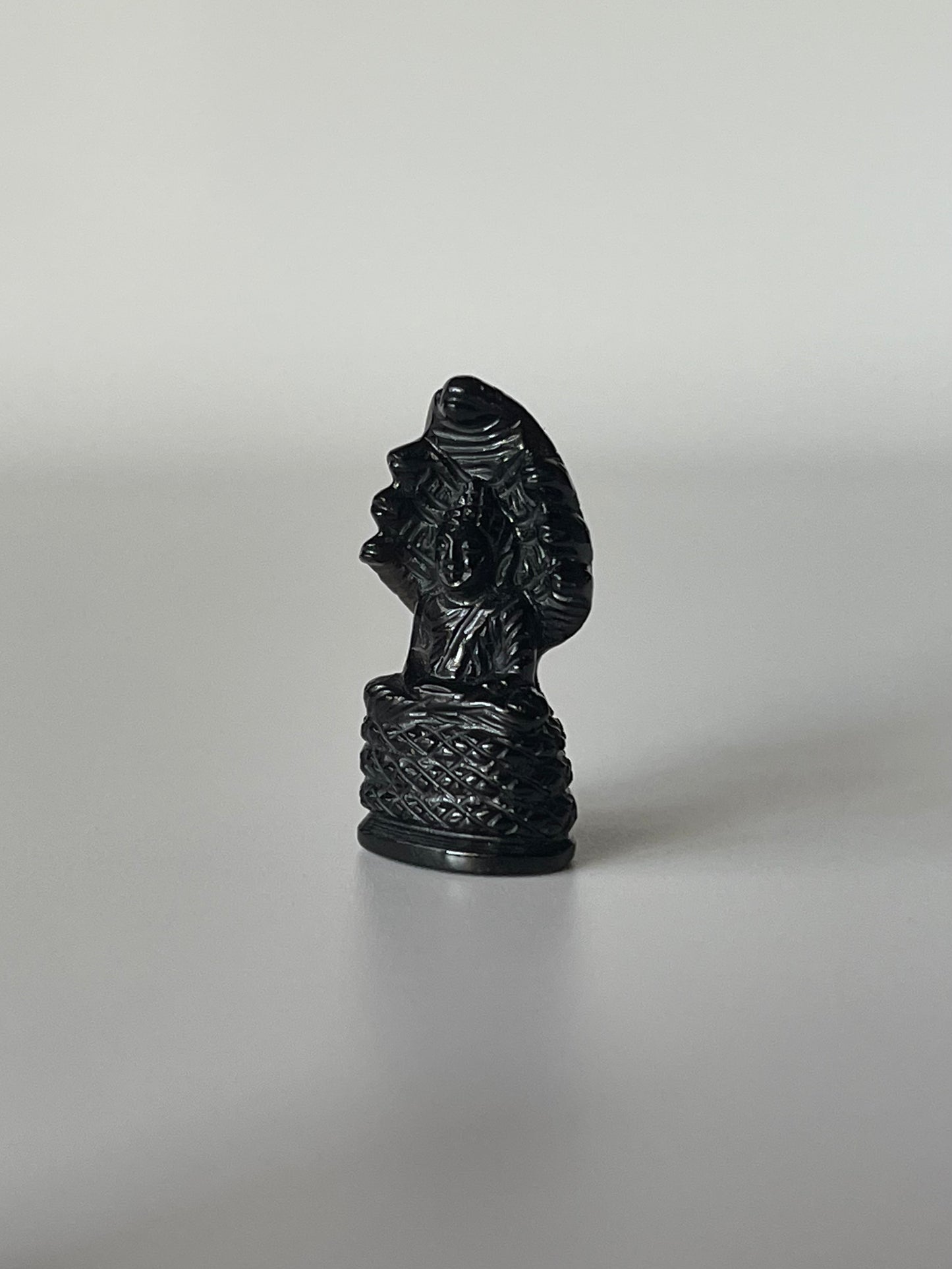 Mini Khmer Black Onyx Naga Buddha