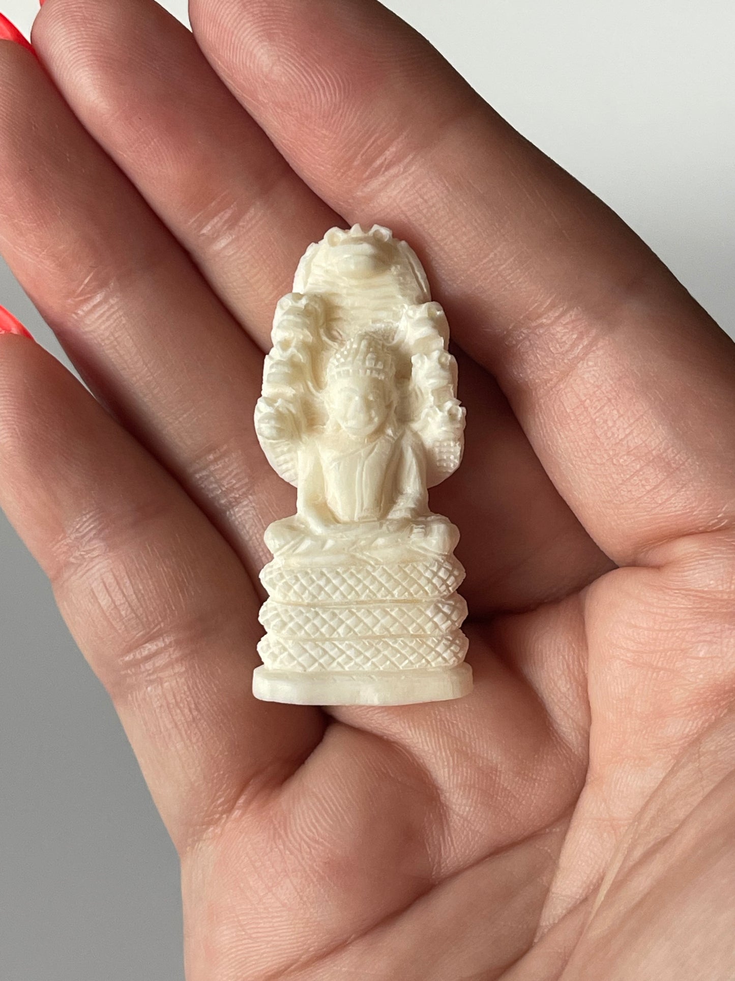 Khmer Style Cow Bone Naga Buddha