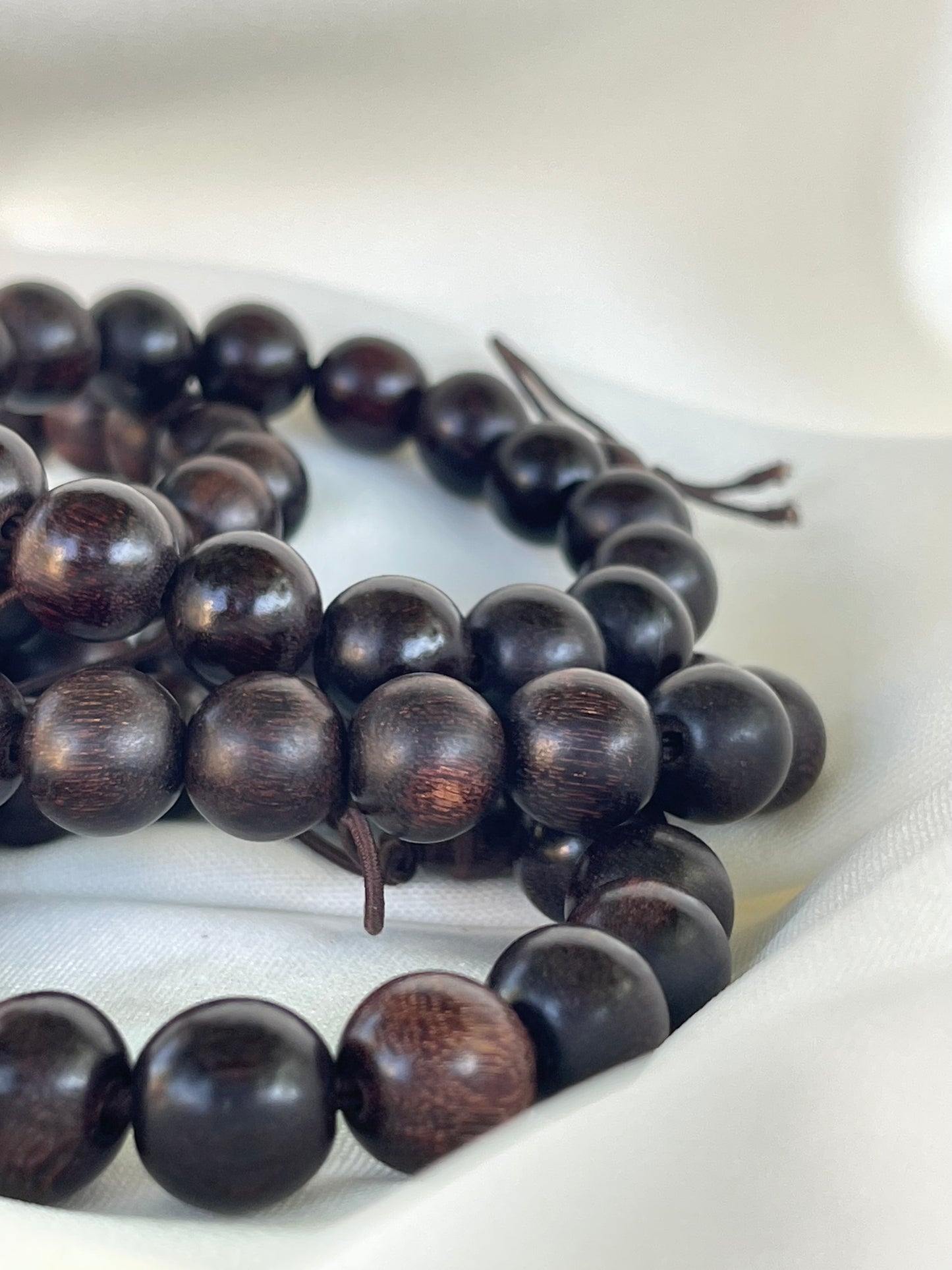 Natural Sandalwood Bead Bracelet